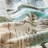 Decor Fabric Half Panama Beach vacation collage – light beige/eucalyptus,  thumbnail number 2