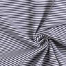 Tubular ribbing for cuffs narrow rings – navy blue/white,  thumbnail number 3