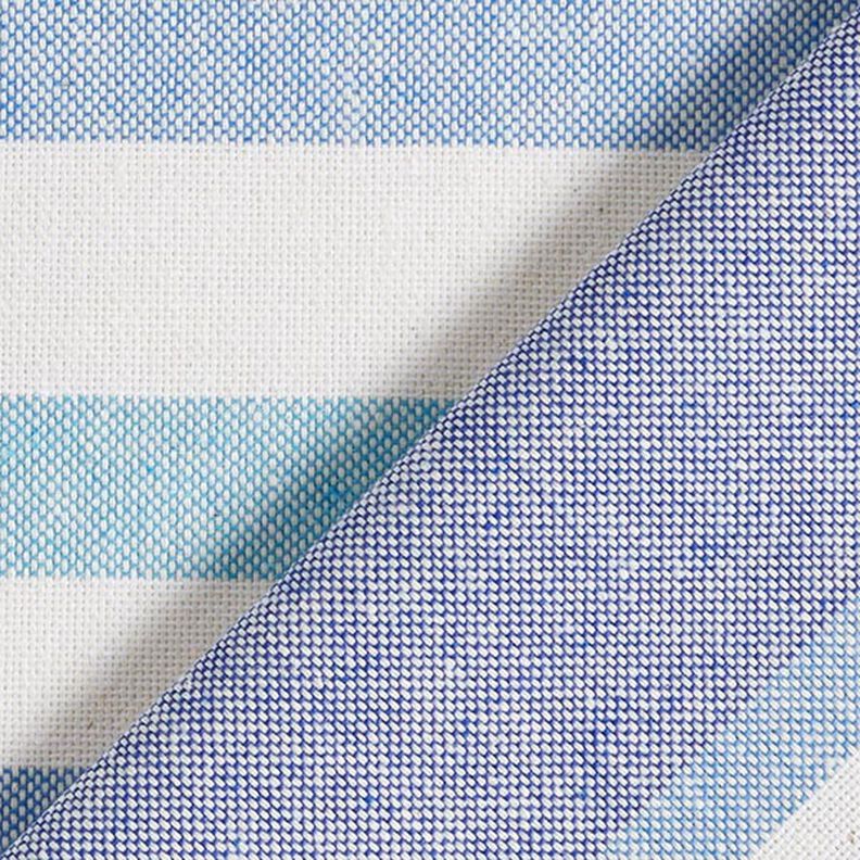 Decor Fabric Half Panama Colourful Stripe Mix Recycled – brilliant blue,  image number 4