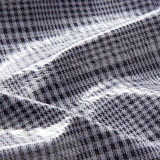 Prince of Wales check rain jacket fabric – black/white, 