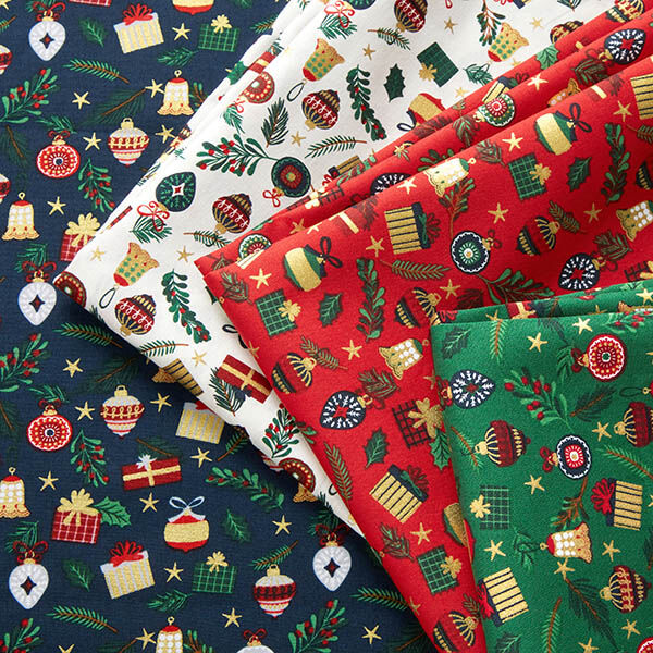 Cotton Poplin Gifts – red/gold, image number 5