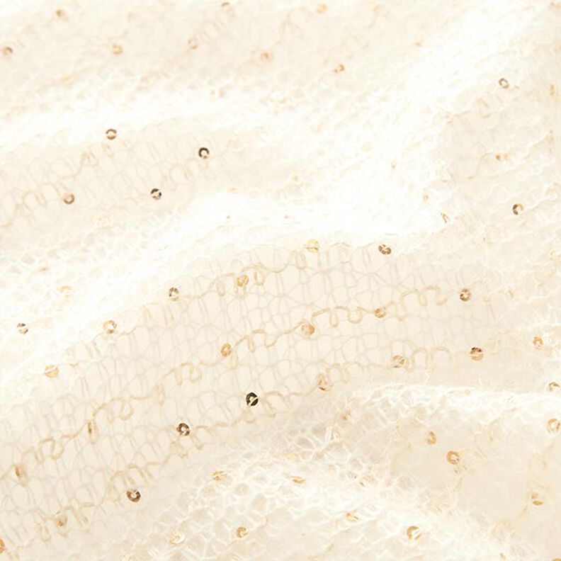 Lightweight Sequin Knit Fabric – white,  image number 2