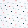Swimsuit Fabric UPF50 happy crabs – white/lobster,  thumbnail number 1