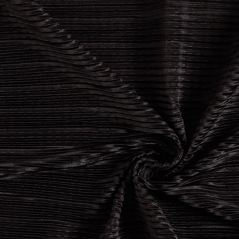 Pleated jersey – black,  image number 3