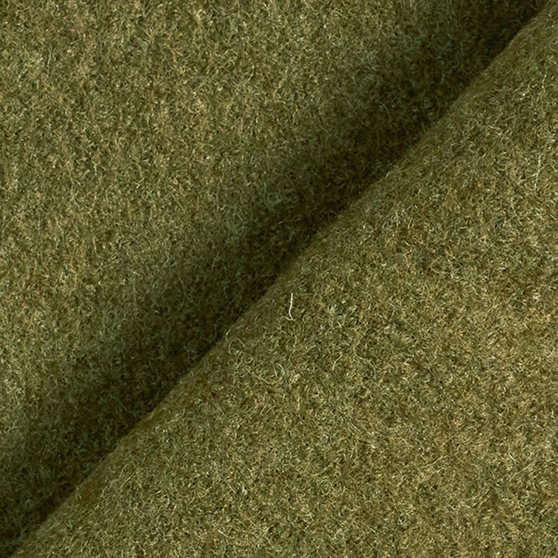 Fulled woollen loden Mottled – olive,  image number 3
