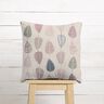 Decor Fabric Half Panama Retro Leaves – light dusky pink/natural,  thumbnail number 7