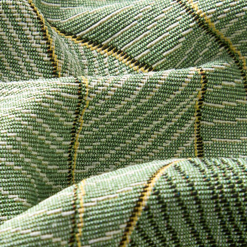 Decor Fabric Tapestry Fabric sea of leaves – light green/black,  image number 2