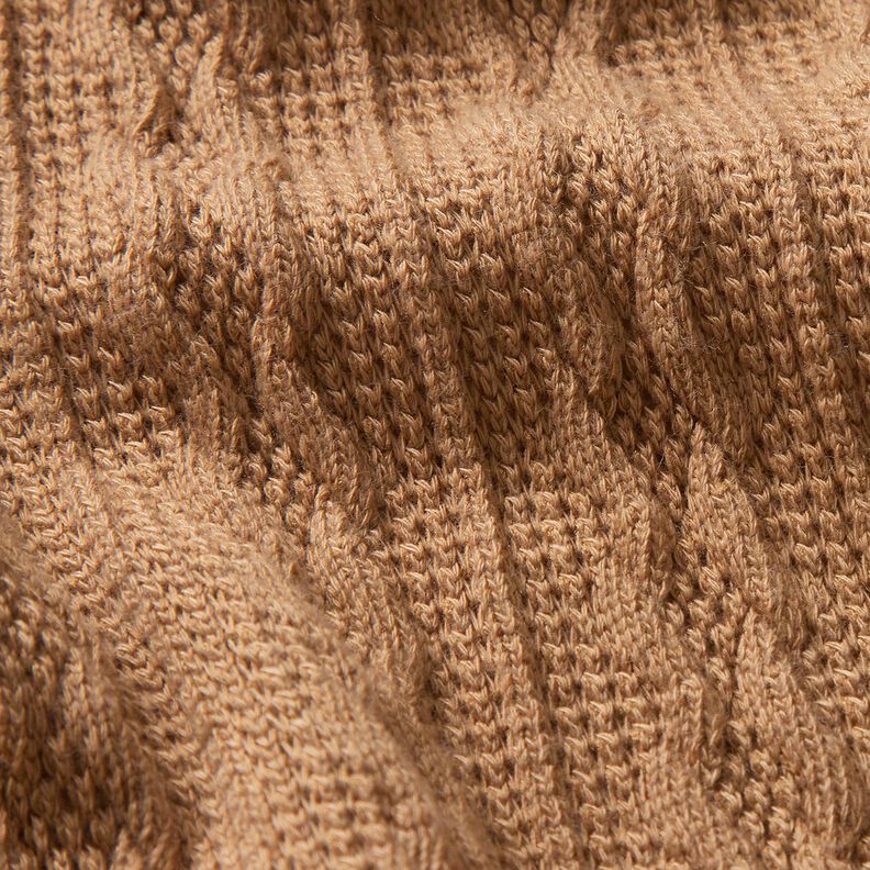 Knit Fabric Cable-knit print – fawn, image number 5