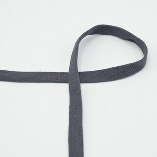 Flat cord Hoodie Cotton [15 mm] – black brown, 