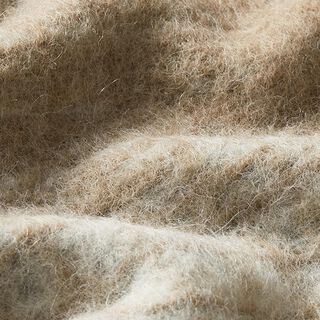 Coat knit Blurred checks – beige/light grey, 
