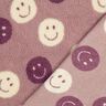Teddy Fur smilies | Poppy Fabrics – dark dusky pink/offwhite,  thumbnail number 4