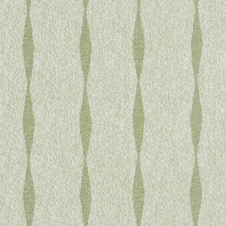 Outdoor Fabric Canvas wavy stripes – light olive/light beige,  image number 1