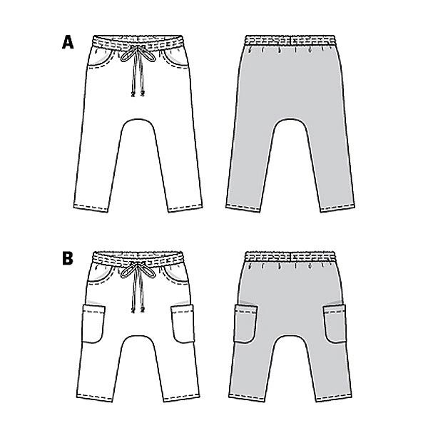 Children - elasticated trousers , Burda 9342 | 92 - 122,  image number 6