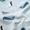Decor Fabric Half Panama Animals in the Ice – baby blue/white,  thumbnail number 2