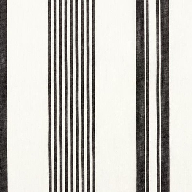 Outdoor Fabric Canvas Fine Stripe Mix – black/white,  image number 1