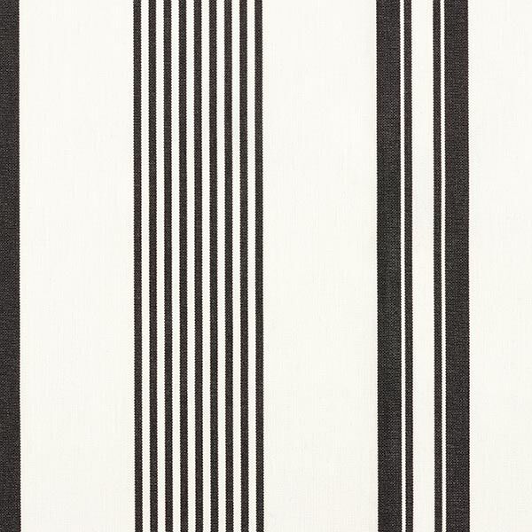Outdoor Fabric Canvas Fine Stripe Mix – black/white,  image number 1