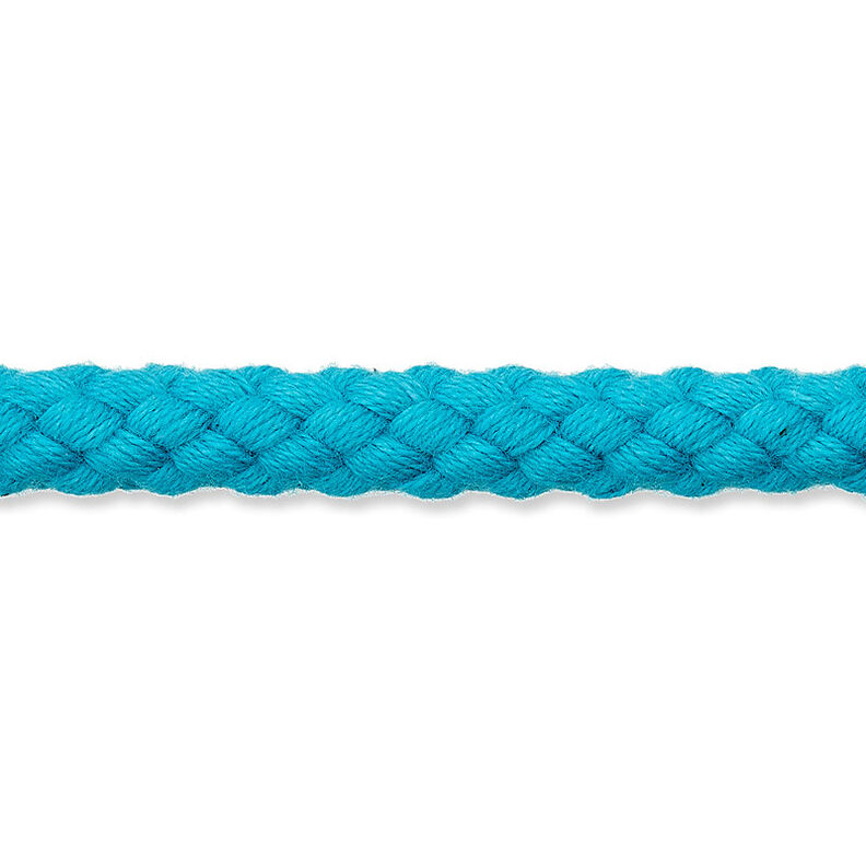 Cotton cord [Ø 7 mm] – turquoise,  image number 1