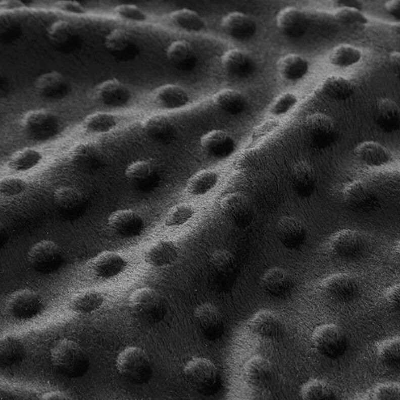 Cosy Fleece Embossed Dots – black,  image number 2