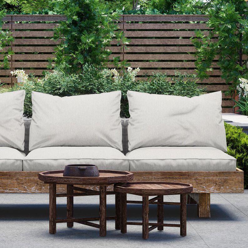 Outdoor Fabric Canvas Fine Texture – misty grey,  image number 5