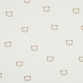 Waffle Jersey little bear | Poppy Fabrics – offwhite/fawn, 