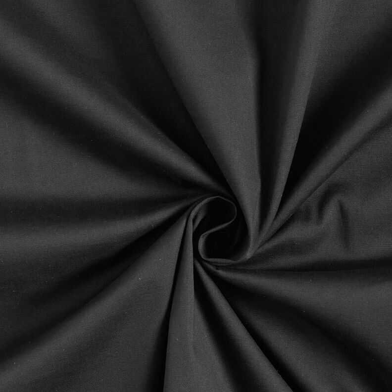 Stretch Poplin Plain – black,  image number 1