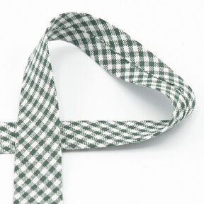 Bias binding Vichy check [20 mm] – dark green, 