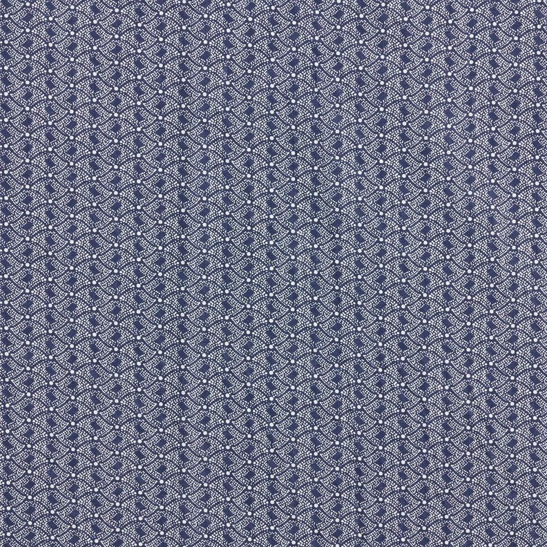 abstract diamonds cotton fabric – navy blue,  image number 1