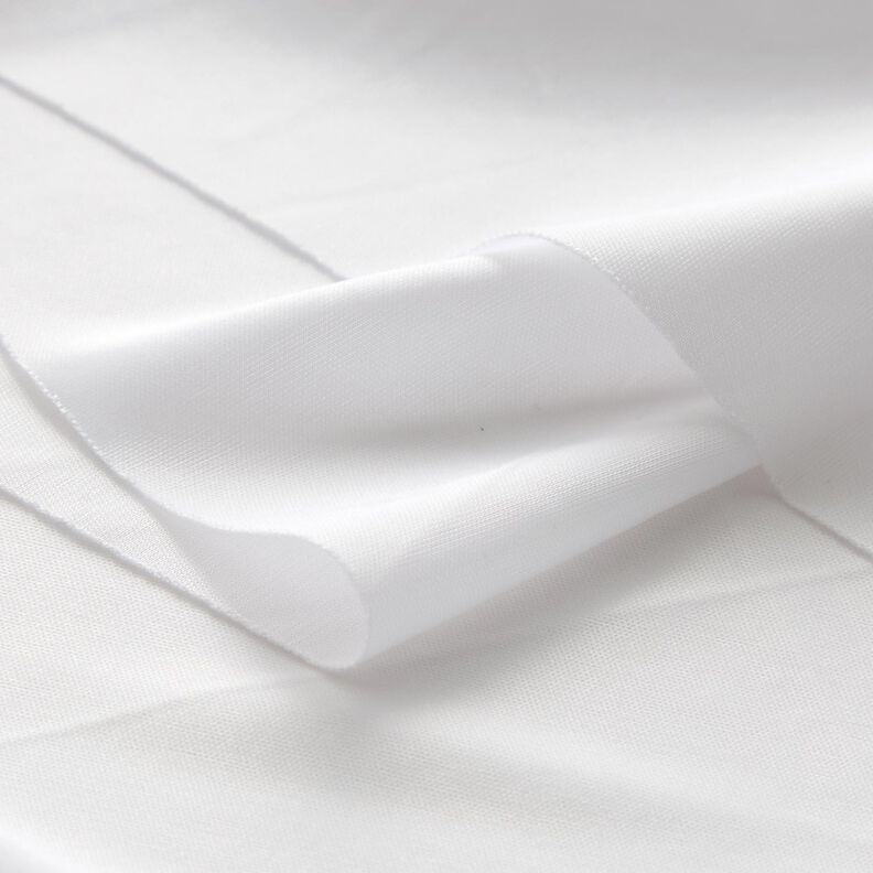 Knitted Lining Charmeuse Plain – white,  image number 4
