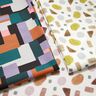 Waffle Piqué colourful shapes – copper/ivory,  thumbnail number 5