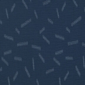 Striped jacquard dobby – navy blue, 