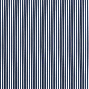 Cotton Poplin Stripes – navy blue/white, 