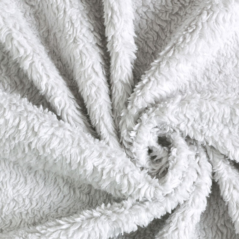Plain sherpa Cotton Blend Plain – silver grey, image number 3