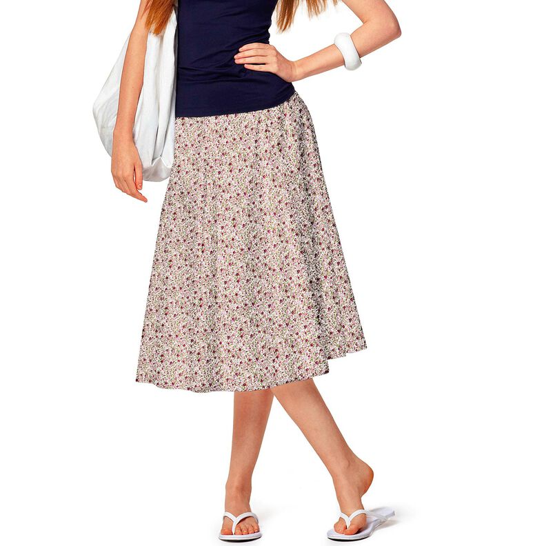 Cotton Poplin Sea of Roses – ivory/light pink, image number 5