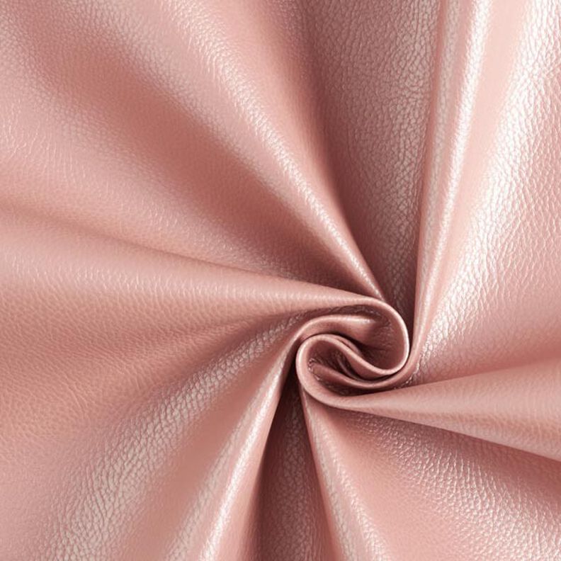 Metallic Imitation Leather – dusky pink,  image number 1