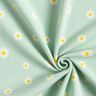 Waffle Jersey Ox-eye daisies – pale mint,  thumbnail number 3