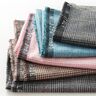 Glen Plaid Wool Fabric – dark grey/orange,  thumbnail number 7