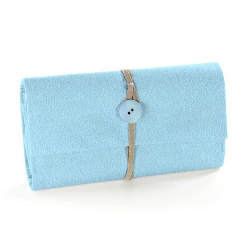 Felt 90 cm / 1 mm thick – light blue,  image number 4