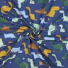 French Terry Dinosaurs | Poppy Fabrics – indigo/light blue,  thumbnail number 3