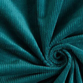 Stretchy wide corduroy – petrol, 