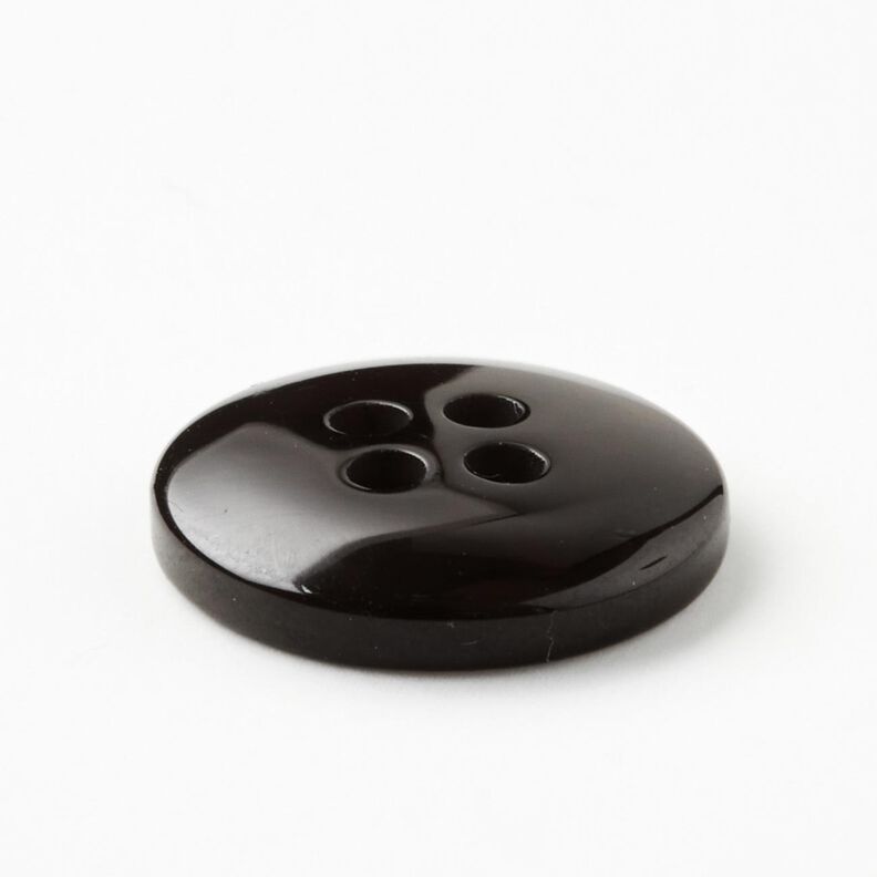 4-hole button marbled [Ø 15 mm] – black,  image number 3