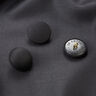 Covered Gloss Semi – Sphere button – black,  thumbnail number 4