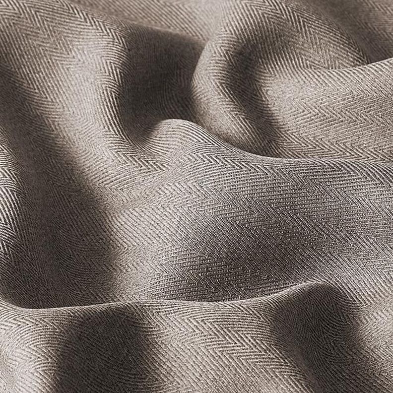 Blackout fabric Herringbone – taupe,  image number 2