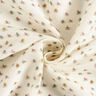 Fabric flowers shiny cotton fabric – offwhite,  thumbnail number 3