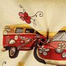 Tapestry Piece Colourful Bulli VW,  thumbnail number 2