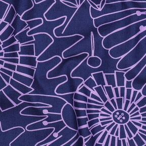 Cotton Poplin Eden | Nerida Hansen – navy blue/mauve, 