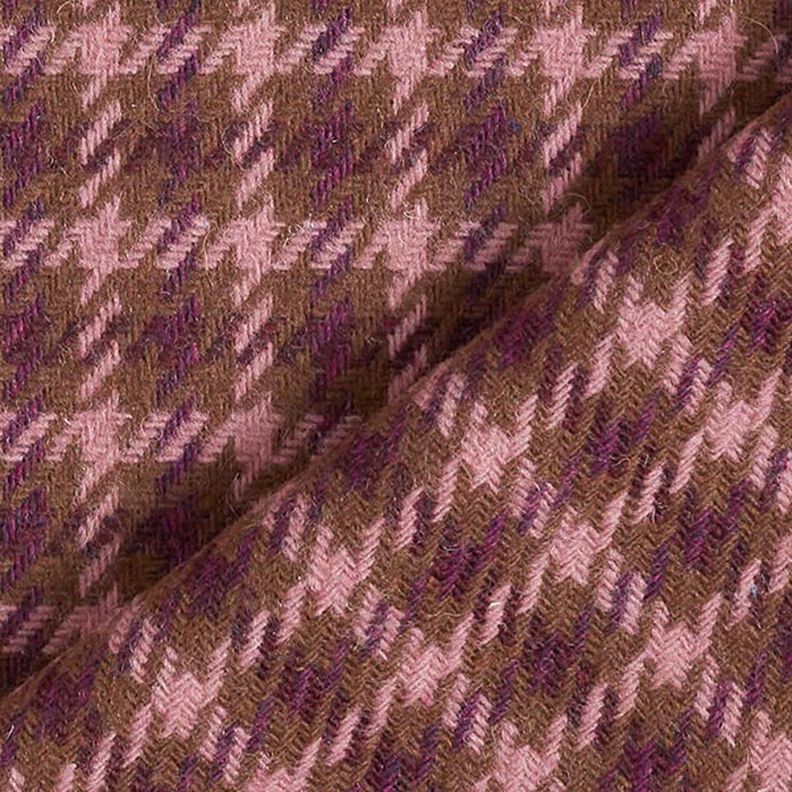 Plaid Wool Blend – brown/dark dusky pink,  image number 5