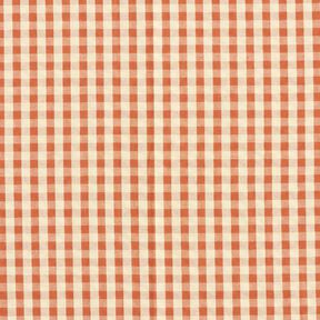Seersucker Cotton woven check – terracotta/light beige, 
