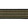 Striped Elastic [ Width: 25 mm ] – black/gold,  thumbnail number 1