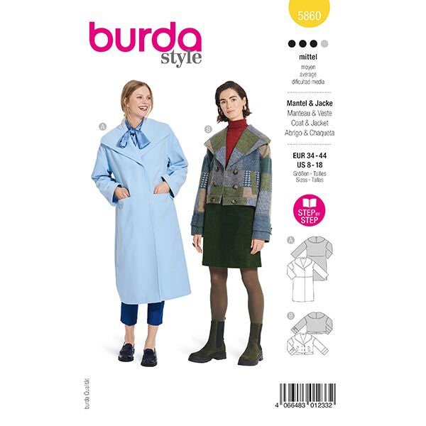 Jacket / Coat | Burda 5860 | 34-44,  image number 1