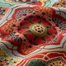 Decor Fabric Tapestry Fabric flower tiles – sky blue/carmine,  thumbnail number 2
